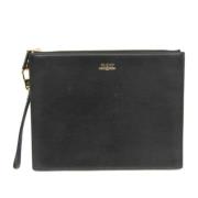 Pre-owned Leather clutches Gucci Vintage , Black , Dames