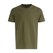 Groene Vlam Regular Fit T-shirt Dondup , Green , Heren