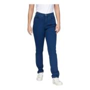 Randy Denim Jeans Klassieke Pasvorm 2-Biz , Blue , Dames