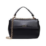 Stijlvolle Leren Handtas Liu Jo , Black , Dames