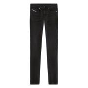 Punk Rock Skinny Jeans Diesel , Black , Heren