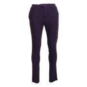 Slim-fit Trousers Bencivenga , Purple , Heren