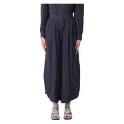 Wide Trousers Giorgio Armani , Blue , Dames