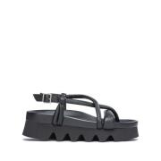 Flat Sandals Patrizia Bonfanti , Black , Dames