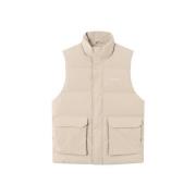 Maddox Puffer Vest in lichte kleur Les Deux , Beige , Heren