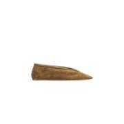 Bruin Suède Luna Slipper Ballerina Le Monde Beryl , Beige , Dames