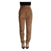 Slim-fit Trousers Dolce & Gabbana , Brown , Dames