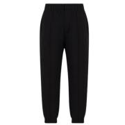 Slim Fit Zwarte Broek Emporio Armani , Black , Heren