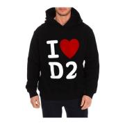 Hoodies Dsquared2 , Black , Heren