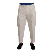 Slim-fit Trousers Dolce & Gabbana , White , Heren