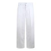Wide Trousers Haikure , White , Dames