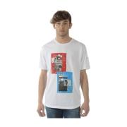 Sweatshirt T-Shirt Combo Daniele Alessandrini , White , Heren