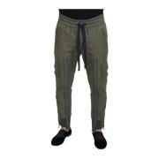 Slim-fit Trousers Dolce & Gabbana , Green , Heren