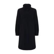 Single-Breasted Coats Herno , Black , Dames