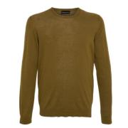 Militaire Sweaters Roberto Collina , Green , Heren