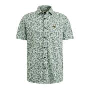 Overhemd- PME S/S Shirt Print ON Jersey Slub Pique PME Legend , Gray ,...