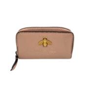 Pre-owned Leather wallets Gucci Vintage , Pink , Dames