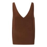 Sleeveless Tops Studio Nicholson , Brown , Dames