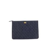 Pre-owned Cotton chanel-bags Chanel Vintage , Blue , Dames