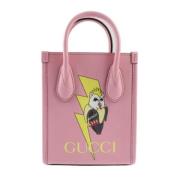 Pre-owned Leather gucci-bags Gucci Vintage , Pink , Dames