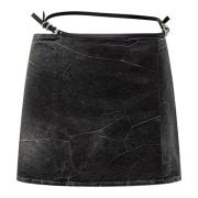 Denim Skirts Givenchy , Black , Dames