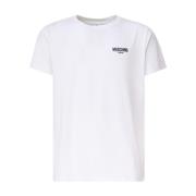 Witte T-shirts en Polos Moschino , White , Heren