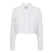 Briljant Wit Pergusa Shirt Pinko , White , Dames