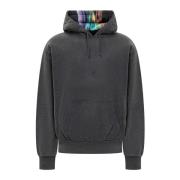 Zwarte hoodie met geborduurd logo Givenchy , Gray , Heren