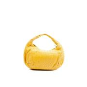 Pre-owned Leather shoulder-bags Bottega Veneta Vintage , Yellow , Dame...