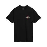 Casual Heren T-shirt Vans , Black , Heren