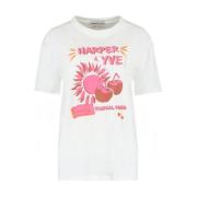 Harper Yve T-shirt Ss24D303 Tropical Harper & Yve , White , Dames