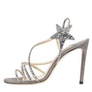 Pre-owned Suede sandals Jimmy Choo Pre-owned , Gray , Dames