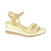 Beige Sand Tuin Sneakers Nerogiardini , Beige , Dames