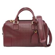 Pre-owned Leather handbags Loewe Pre-owned , Red , Dames