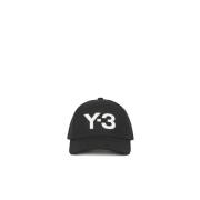 Klassieke Zwarte Hoed Y-3 , Black , Dames