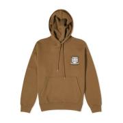 Vos Logo Hoodie Khaki Sweatshirt Maison Kitsuné , Green , Heren