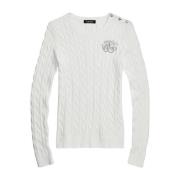 Witte Sweaters van Lauren Ralph Lauren , White , Dames