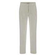Wide Trousers Lardini , White , Dames