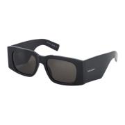 Bold Aviator ’SL 652 Solace’ Sunglasses /Black Saint Laurent , Black ,...