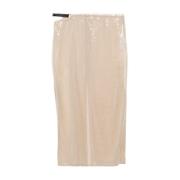 Tube Lange Midi Rok Courrèges , Beige , Dames