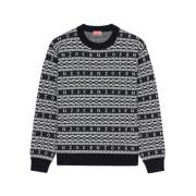 Round-neck Knitwear Kenzo , Black , Heren