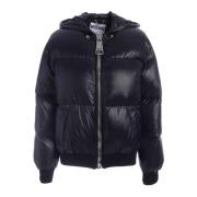 Down Jackets Moschino , Black , Dames