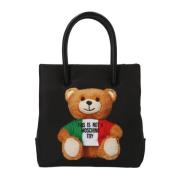 Tote Bags Moschino , Black , Dames