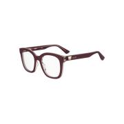 Bourgondisch Frame Stijlvolle Bril Moschino , Brown , Unisex