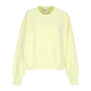 Luminous Groen Plush Crop Sweatshirt Nike , Yellow , Dames