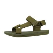 Stijlvolle platte sandalen voor vrouwen Camper , Green , Dames