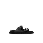 Arizona Avantgarde slides Birkenstock , Black , Heren