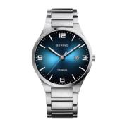 Blauw Titanium Quartz Herenhorloge Bering , Gray , Heren