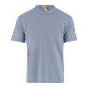 Lichtblauw Katoenen Crew Neck T-Shirt Ten C , Blue , Heren