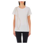 Studded Cream T-shirts en Polos Liu Jo , White , Dames